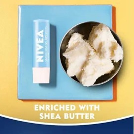 Bálsamo Labial Nivea Smoothness con SPF 15 Transparente, Pack de 4                                                                                    