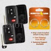 Remotez4less 2 For 2009 2010 2011 2012 Toyota Camry Replaceement Smart Shell Case Pad Key