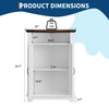 GarveeHome Bathroom Corner Storage Cabinet, Small Corner Cabinet for Bathroom,