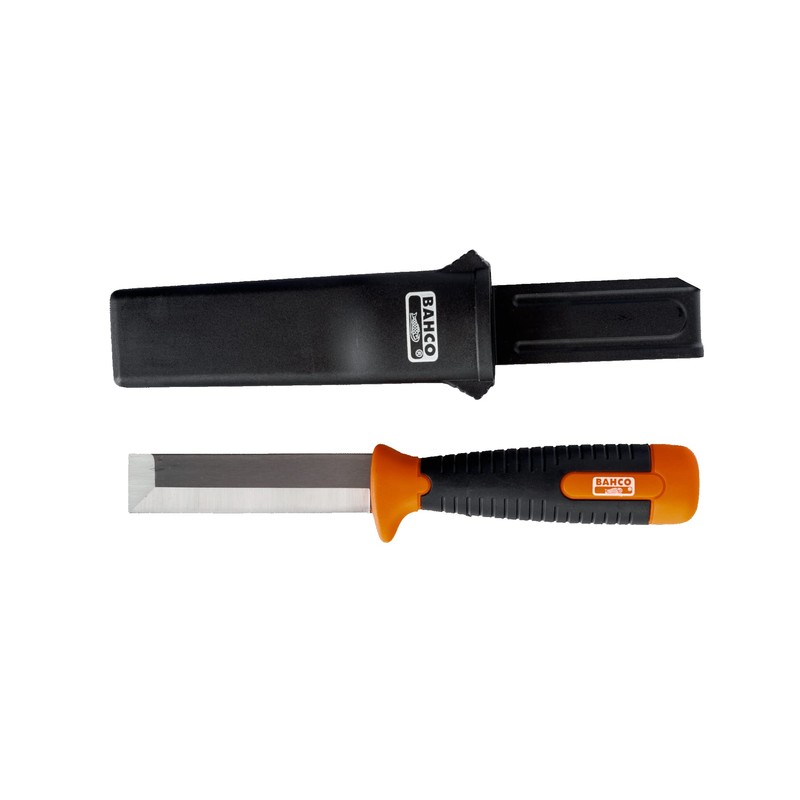 Bahco BAH2448 Chisel Knife with case , Black