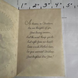 Vintage Merry Christmas Mother From Both Of Us Unique Beautiful Awesome Colors