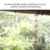 Umbrella Rain Chain Set, 3.28ft Copper Plated Rain Chain for