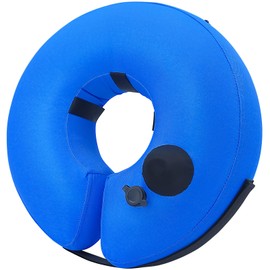 Toptakeit Squeeze Inflatable Dog Cone Collar for After Surgery, Soft Dog Donut Collar Cone for Small Medium Large Dogs to Stop Licking