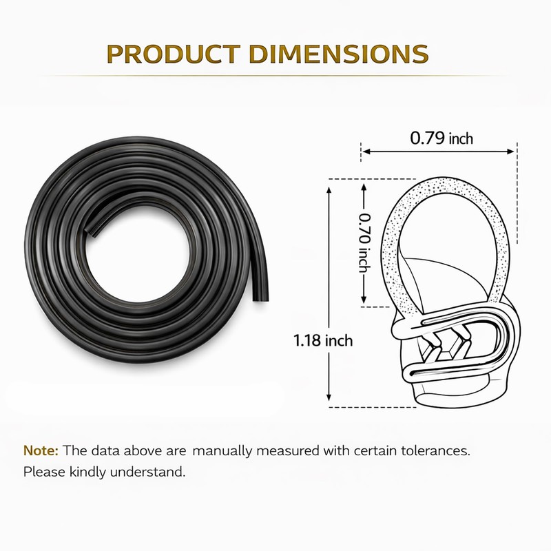 Truck Door Weatherstrip Seal - EPDM Rubber Door Frame Gap