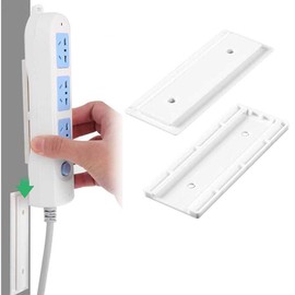 YFFSFDC Movable Power Strip Fixer for Wall Mounting, No Drilling & Screwing, Easy Installation