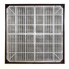Graphite Air Vent Grille 350mm x 350mm with Fly Screen