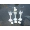 nst 24 Plastic Miniature champagne flute Cup Candy Holder Favor
