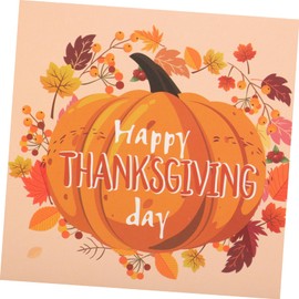 STOBOK 8pcs Thanksgiving Pumpkin Greeting Cards Festival Blessing Cards Envelopes for Adults and Boys and Girls Handwritten Messages for Thanksgiving Celebrations and Encouragement