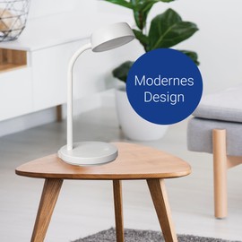 Maul Maul Schreibtischlampe LED MAULabby | Kleine Schreibtischlampe mit Standfu? | Moderne Tischlampe fr Schreibtisch, Bro | Flexible LED Lampe mit 3000K warmwei?em LED Licht | Wei?