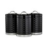 GEEPAS Argyle 3-Piece Tea Coffee Sugar Canisters Set | 1.3L