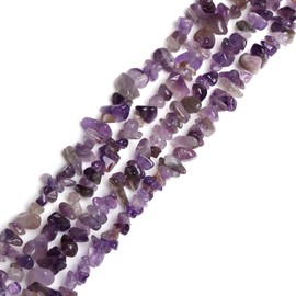 XIANNVXI 400 Pcs Drilled Amethyst Beads for Crafting,Purple Gemstone Beads Chip Beads Craft Beads for Jewelry Making,5-8mm Irregular Natural Tumbled Stone Beads Loose Beads Purple Beads for DIY
