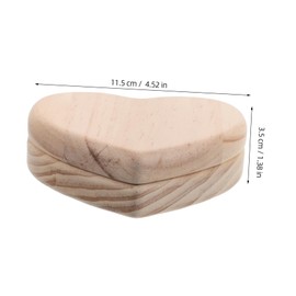 FOMIYES Heart Shaped Wooden Essential Oil Holder Portable Capsule Storage Box for Organizing and Displaying Oils for Home Spa Use