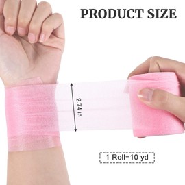 6 Roll 65.6yd Pre-Wrap Athletic Tape, Soccer Pre Wrap Foam Ankle Sports Tape Athletic Prewrap Wrist Tape for Soccer Equipment, Foam Underwrap Sports Athletic Wrap for Ankles Wrists Knees Elbows