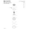 Kingston Brass BSFT4135 Watercourse 4-1/4" Round Brass Shower Base Drain,