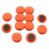 Medium Orange Planning Office Magnets for Fridge, Whiteboard, Noteboard Pack
