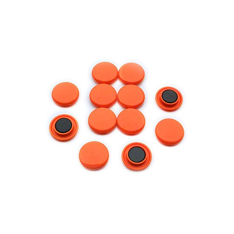 Medium Orange Planning Office Magnets for Fridge, Whiteboard, Noteboard Pack