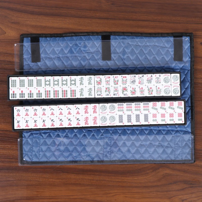 SEGAWE American Mahjong Set - 166 White Tiles, 4 Racks