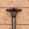 Cast Iron Wall Mounted Trowel Spade Outdoor Garden Tool Thermometer