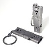High-Strength Stainless Steel Double Whistle Black 2ea