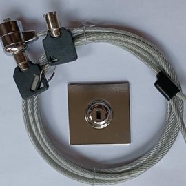 Vxiwscy Laptopschloss mit 2m Karbonstahlkabel, Sicherheitskabel für Laptop, Smartphone und Tablets, Diebstahlschutz mit Zahlenkombination, Flexibles Befestigungssystem, Universelle Kompatibilität