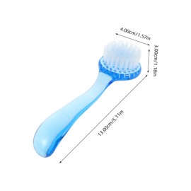 SAFIGLE 4Pcs Face Cleaning Brush Ergonomic Exfoliating Scrubber for Deep Pore Cleansing Gentle Bristle Design for Men Women for Wet Dry Use Random Colors