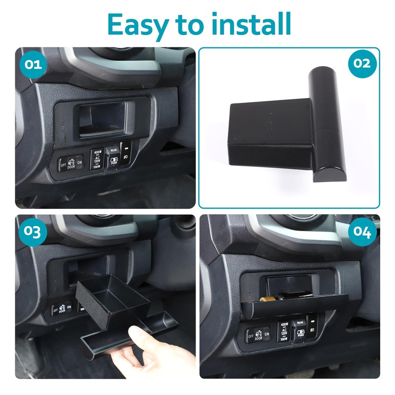 CHEAYAR Car Central Control Storage Box Compatible with Toyota Tacoma