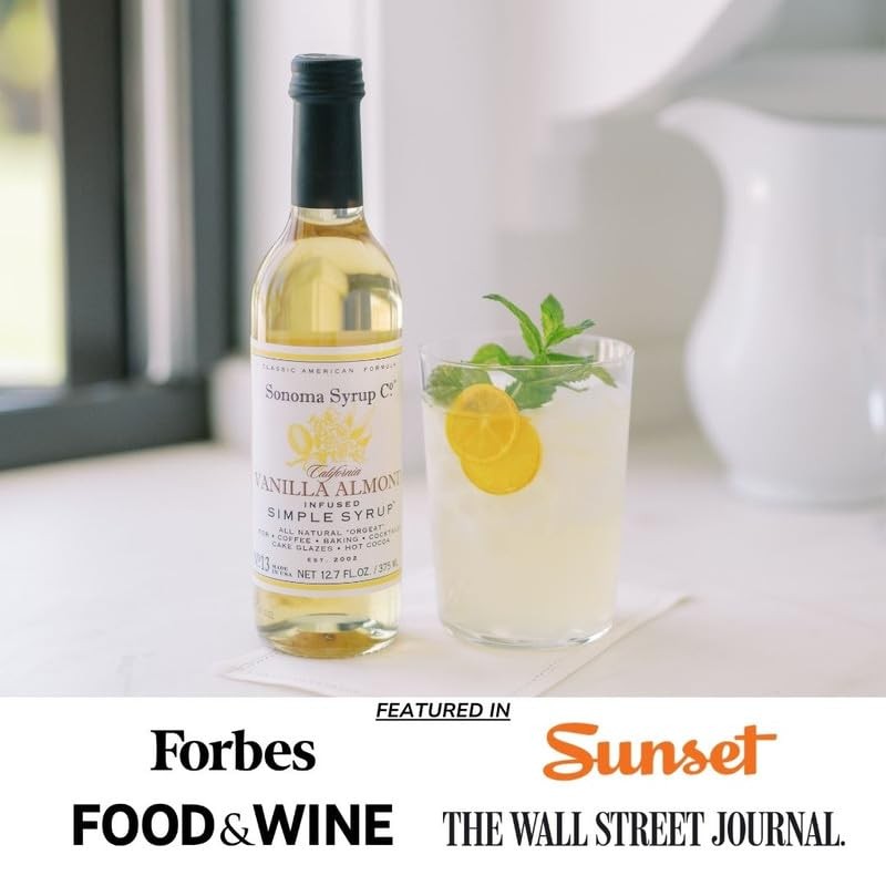 Sonoma Syrup Co Vanilla Almond Simple Syrup 12.7 Fl Oz