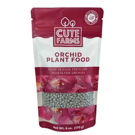 Orchid Slow Release Fertilizer Pellets for Indoor and Outdoor Plants (6 oz) Resealable Bag