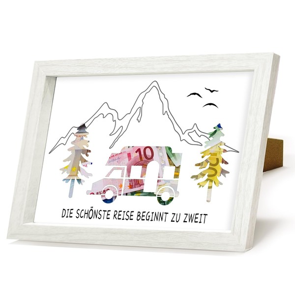 HSDSH Money Gift Travel, Motorhome Mountains Packaging for Money Gift,
