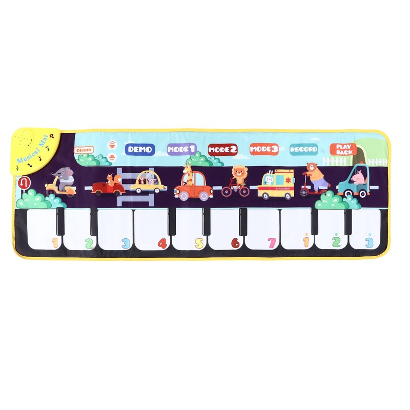 Children Musical Mat Animal Pattern Musical Keyboard Mat Early Learning