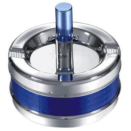 Visol VASH102 Taz Blue and Silver Ashtray