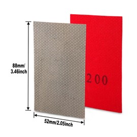 HOMESOM Diamond Sandpaper Electroplated Polishing Sheet Abrasive Sanding Paper Grit 200 for Glass Ceramics Stones