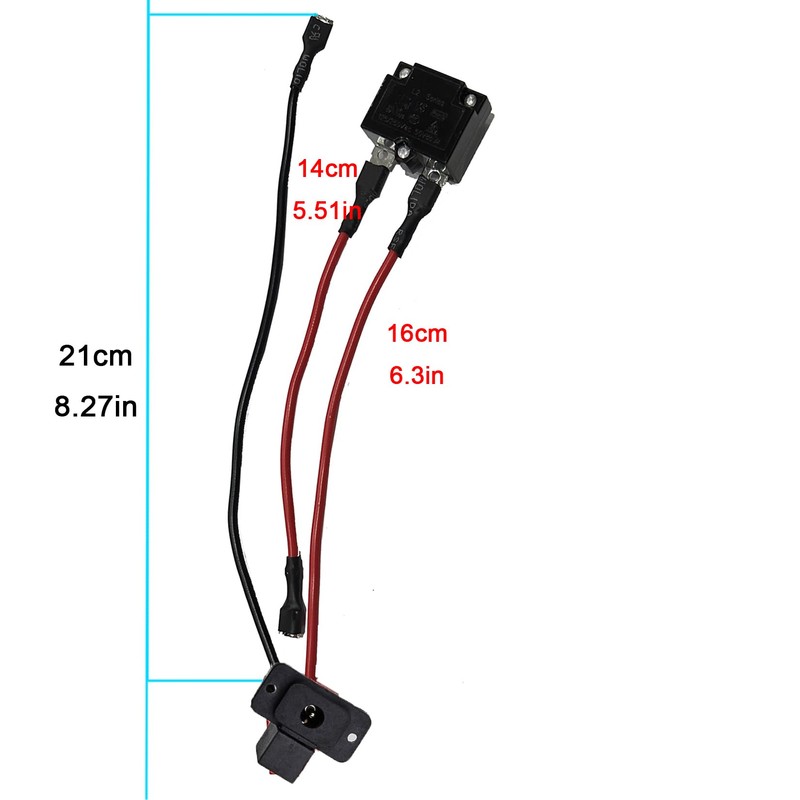 VitalKos 5.5mm Circular Socket Charger Battery Connection Line with 25A