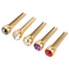 5Pcs Guitar Bridge Pin String Peg Brass Endpin Accessory Replacement