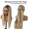 Ash BLonde Highlight Human Hair Wigs 22 Inch