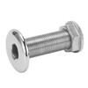 Aramox 3/8inch Universal Thru Hull Fitting Connector Stainless Steel Water