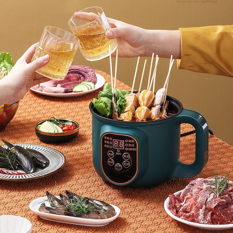 Electric Cooking Pot 1.8L 600W Portable Easy to Clean Noodle