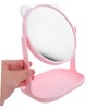 PACKOVE Rotating Cat Ear Desktop Makeup Mirror Clear Cosmetic Vanity