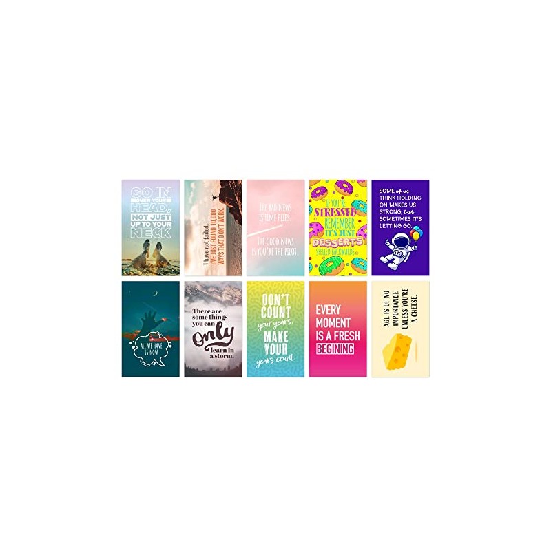 Inspiring and Motivational Quote Fridge Magnets for Fridge, Whiteboard, Classroom,