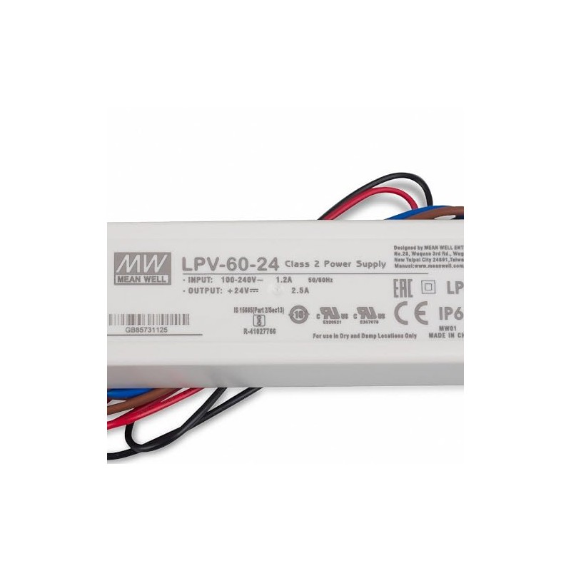 Meanwell LPV-60 24 LED Power Supply Transformer 24 V /