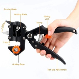 Unbranded Grafting Tools, 2 in 1 Gardening Scissors Cutting Tool with Replacement Blades