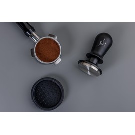La mellow（ラ・メロウ） エスプレッソコーヒー定圧タンパー53mm (ステンレスベース+アルミハンドル) タンパーマット付き