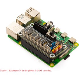 WatangTech Motor & Servo Driver HAT for Raspberry Pi | Dual TB6612FNG + PCA9685 | 2X DC Motors & 6X Servos Control | I2C Interface