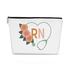 Inspirational RN Gifts Nurse Makeup Bag Nurse Gifts Nurses Week Gifts Nurse Accessories for Work Nursing Nurse Appreciation Birthday Graduation Gifts Cosmetic Bag Make up Bag for Women RN Coworker