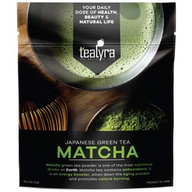 Tealyra - 3.50-ounce - Samurai Ceremonial Grade Japanese Matcha Green Tea - Best Pure Matcha Powder - Kyoto, Japan - Best Healthy Drink - Hight Antioxidants - Energy Boost - 100g