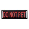 Dogline Do Not Pet Patchs for Harness and Vest Removable 3D Rubber Patches with Hook Backing for Small Medium or Large Working Dogs