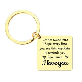 Grandma Mothers Day Gifts from Granddaughter Grandmother Keepsake Gifts Engraved Nana Gifts for Birthday I Love You Gifts for Grandma Keychain for Women GiGi Mimi Grammy Granny Gifts from Grandson