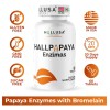 Hallusa Papaya Enzyme Enzimas Digestivas 60 Tabletas