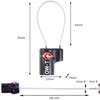 TSA Approved Luggage Locks Suitcase Locks (2 Pack) OW-Travel Cable