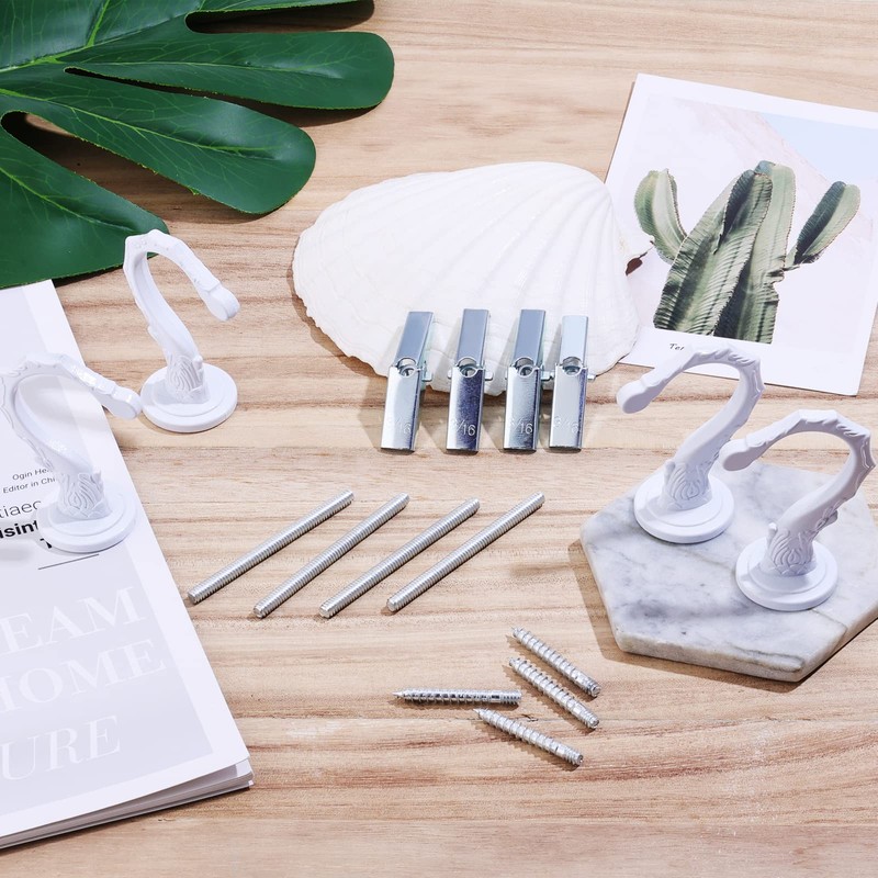 AIEX 4 Sets Ceiling Hooks, Plant Hooks for Ceiling with